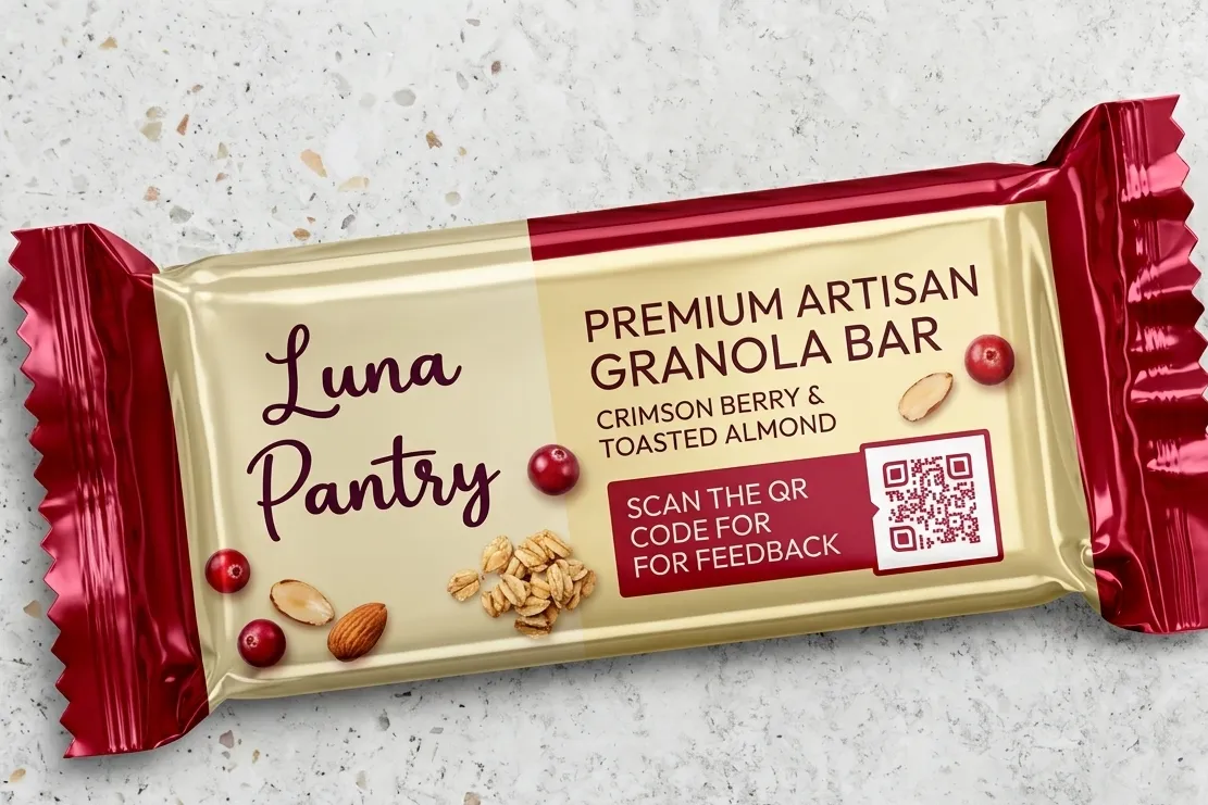 Feedback QR code on product packaging