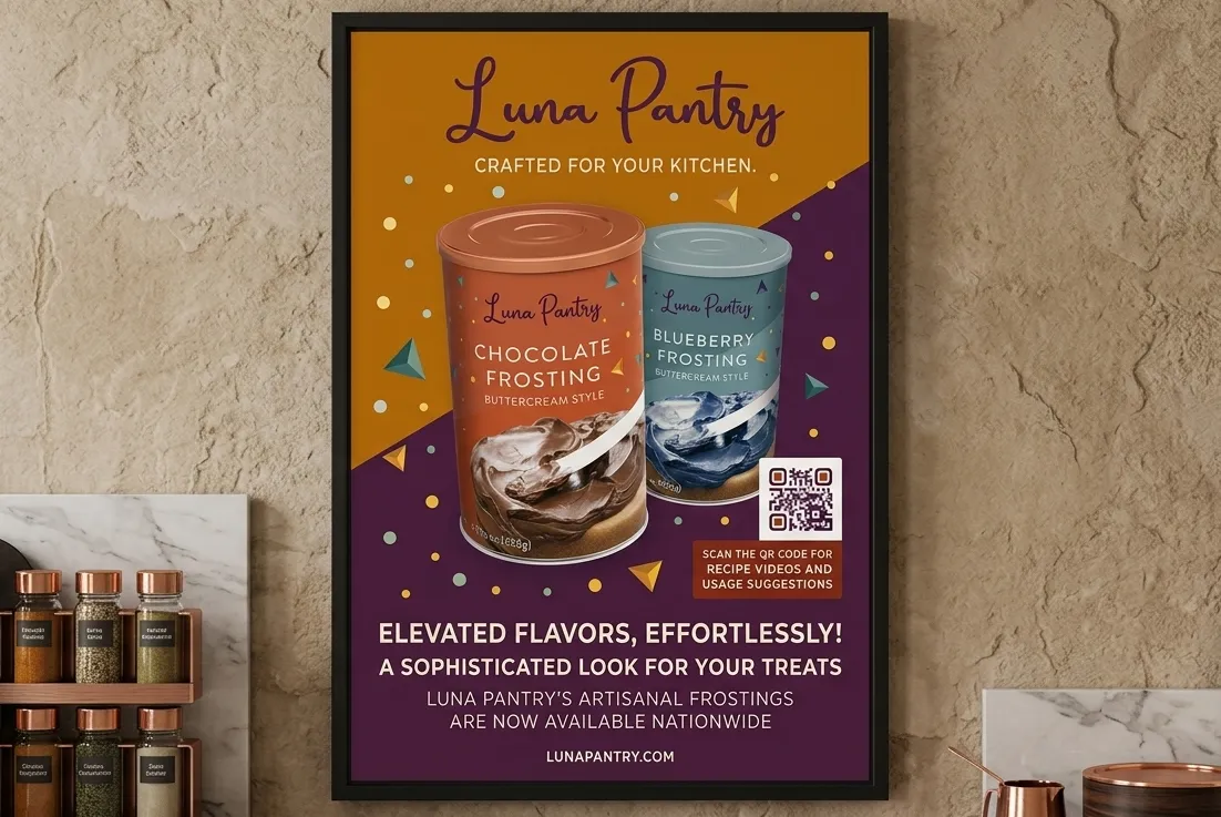 Video QR code on product packaging