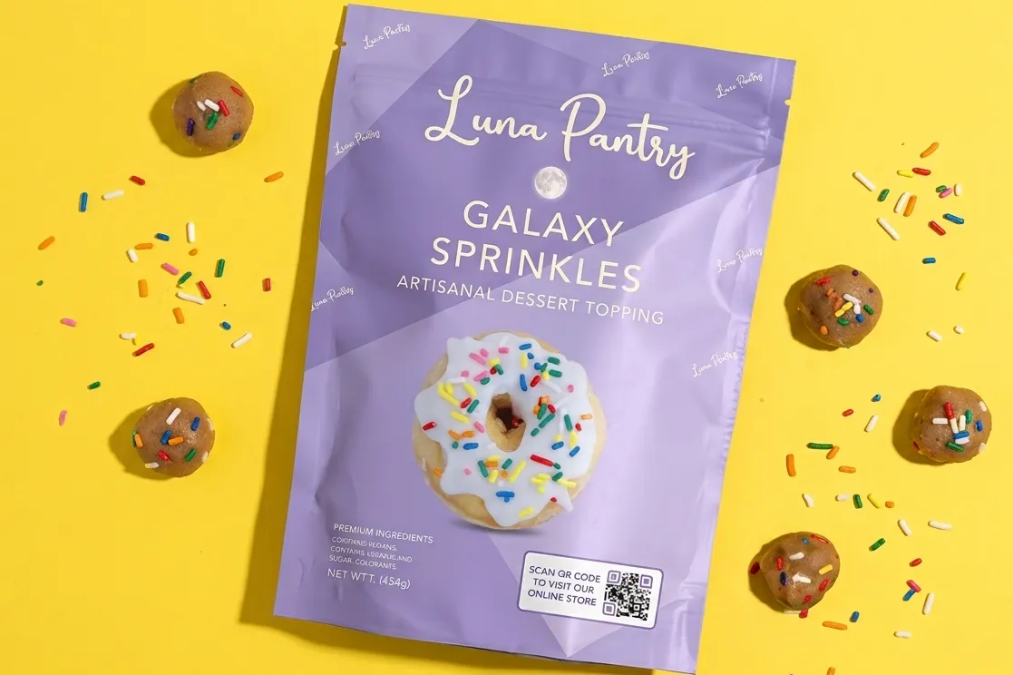 Dynamic URL QR code on product packaging