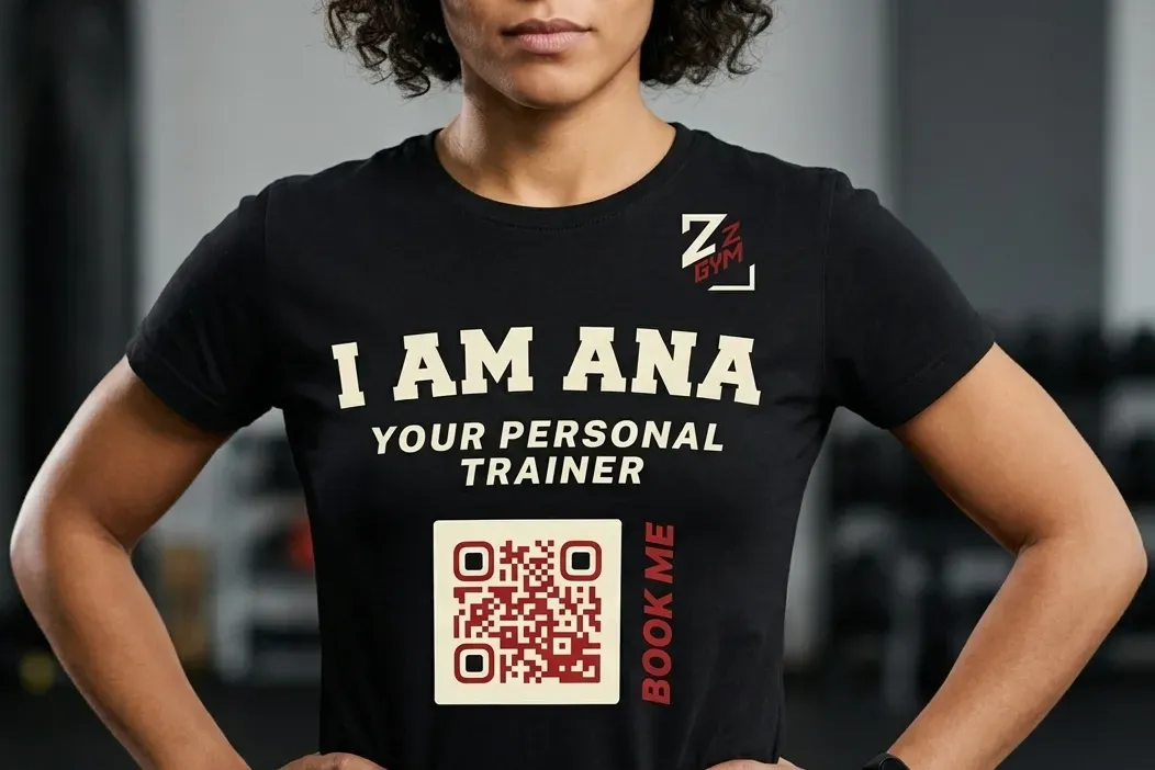 vCard QR code for personal trainers