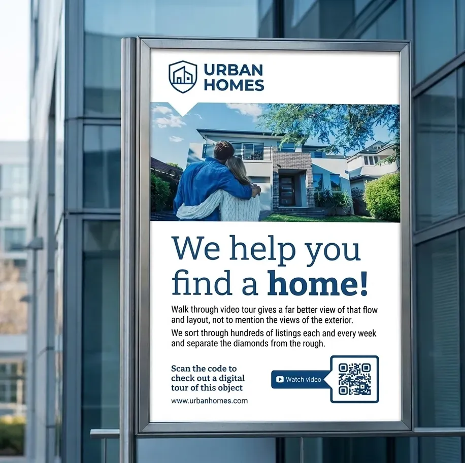 Video QR code for real estate