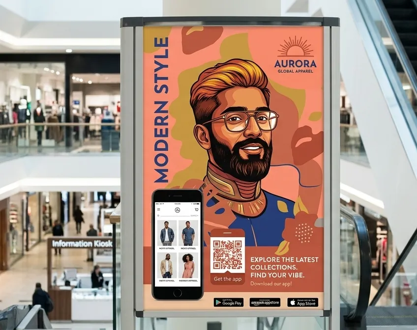 QR on banners