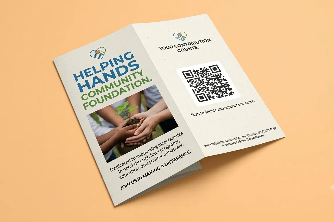 QR codes on Brochures