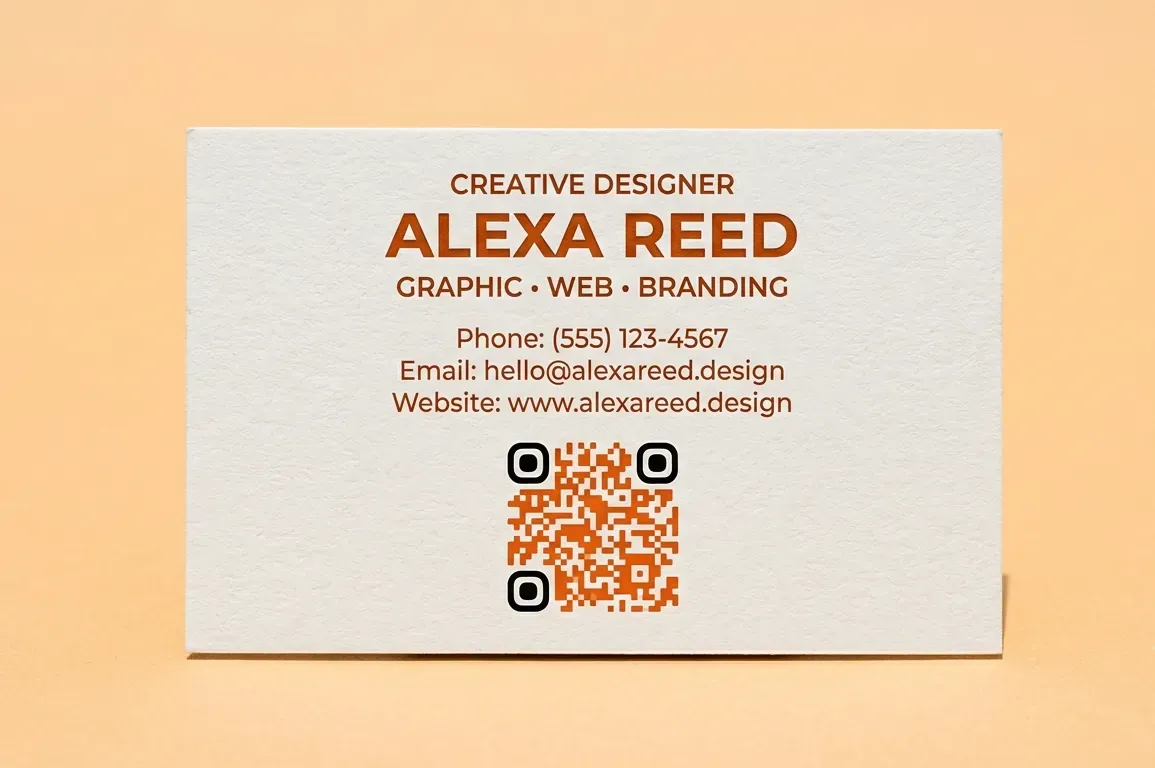 QR codes on Business Cards