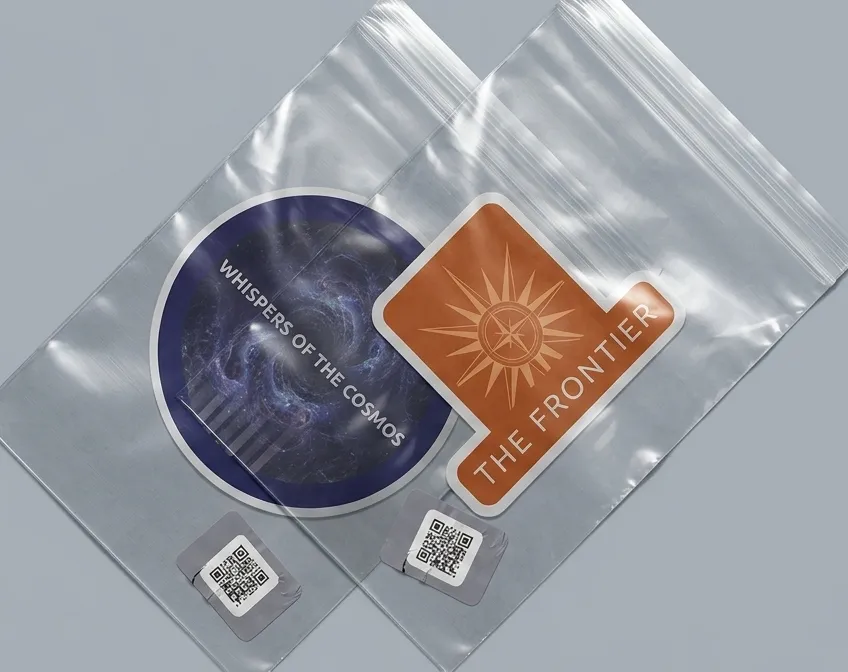 QR on labels for plastic bag