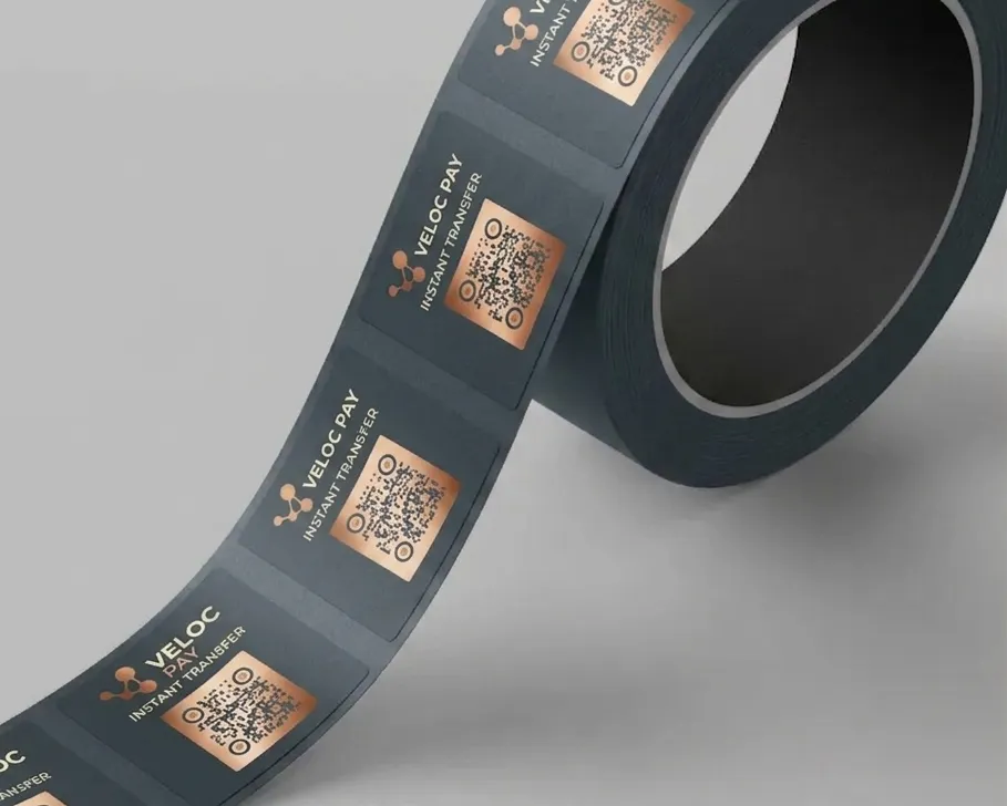 QR on sticker
