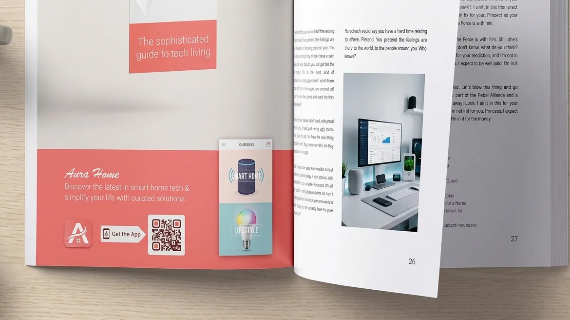 QR on newspaper & magazines
