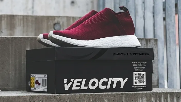 QR on product packaging for shoe
