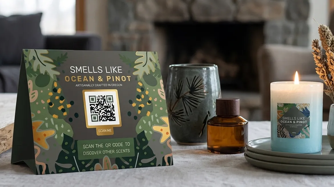 QR on table-tent