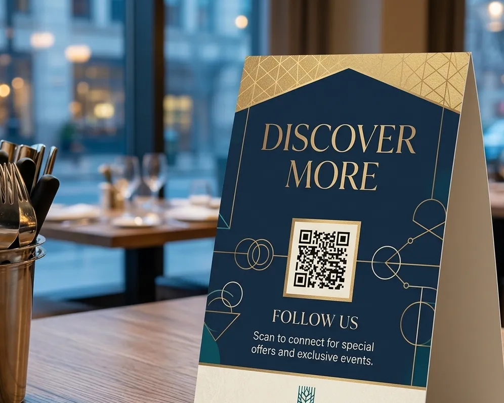 QR on table-tent