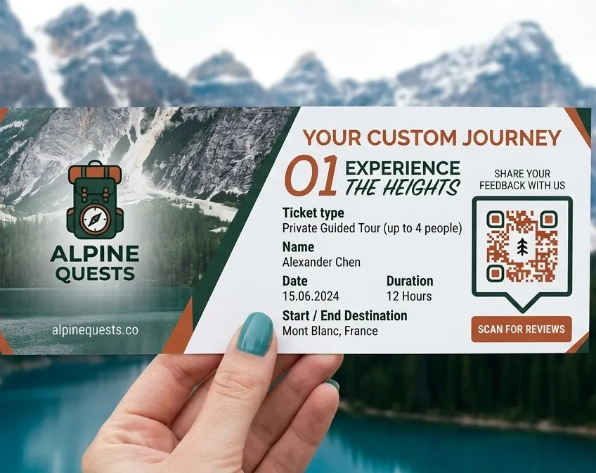 QR on ticket