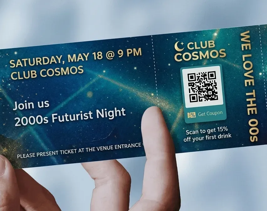 QR on ticket