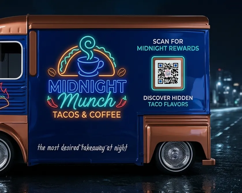 QR on vehicle