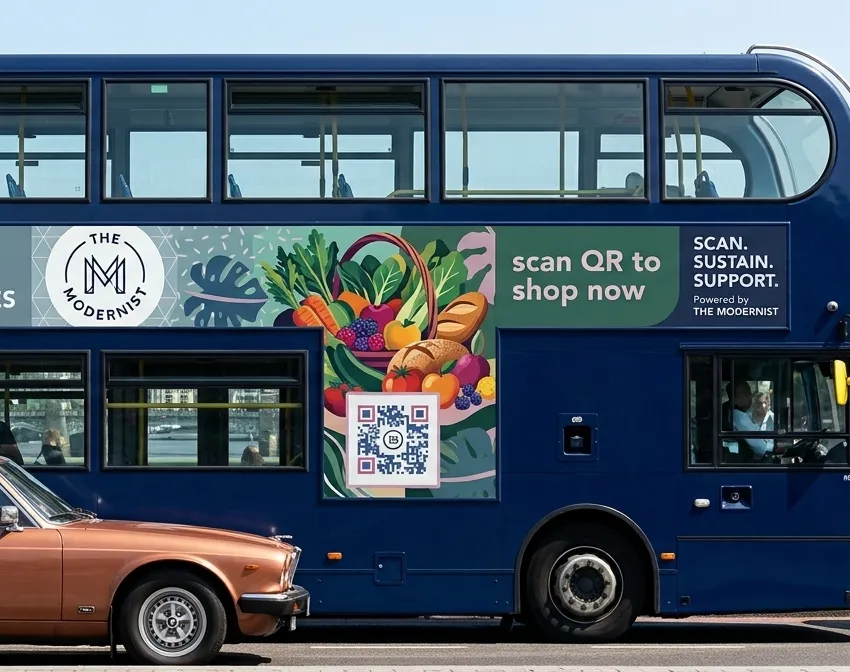 QR on vehicle