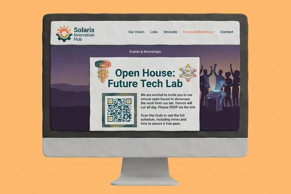 QR codes on Websites